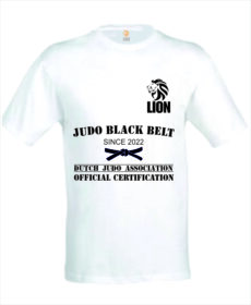 judo zwarte band T-shirt black belt original certification