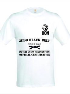 judo zwarte band T-shirt black belt original certification