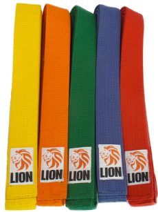 Lion judoband in alle kleuren voor judo