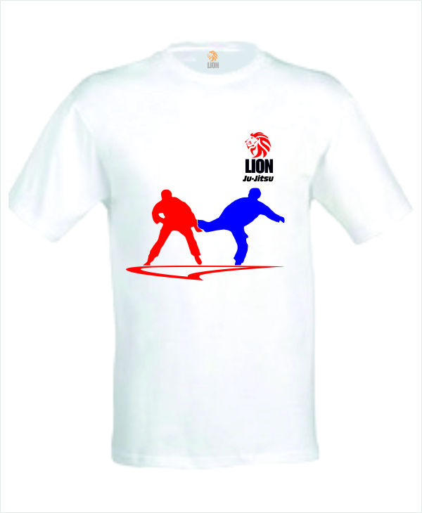 Bedrog nikkel silhouet T-shirt Ju-Jitsu Action Reaction | Nieuw Judopak